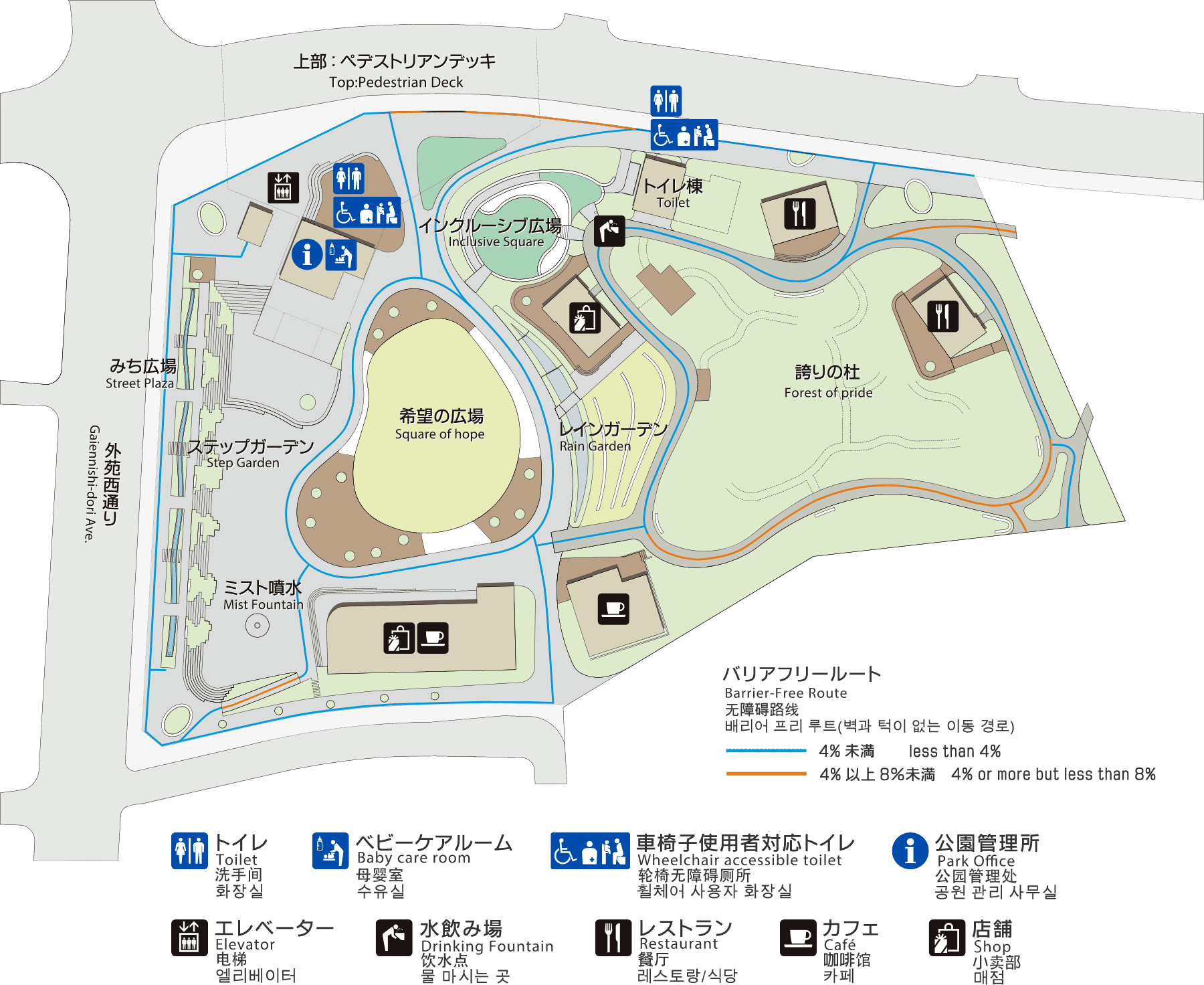 明治公園案内図
