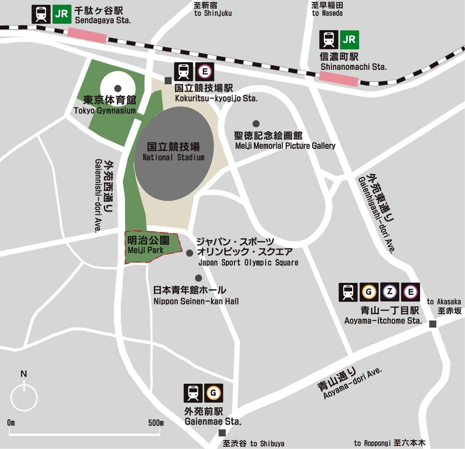 明治公園案内図